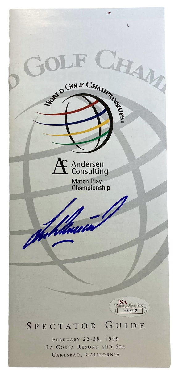 Lee Westwood Signed World Golf Championships Pamphlet JSA Sports Integrity