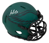 LeGarrette Blount Signed Philadelphia Eagles Rave Mini Speed Helmet JSA QR