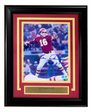 Len Dawson Signed Framed 8x10 Kansas City Chiefs Photo HOF 87 BAS