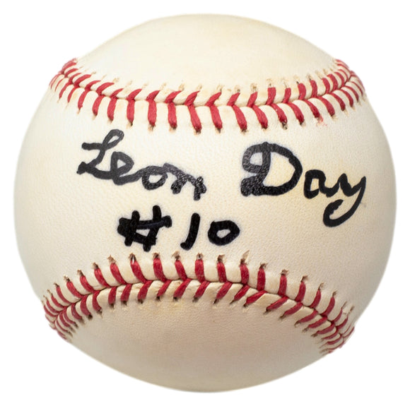 Leon Day Newark Eagles Signed National League Baseball BAS
