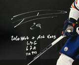 Leon Draisaitl Signed Edmonton Oilers 16x20 Spotlight Photo Inscribed Fanatics