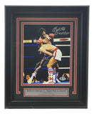 Sugar Ray Leonard Roberto Duran Signed Framed 8x10 Boxing Photo BAS