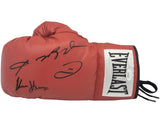 Sugar Ray Leonard Thomas Hearns Signed Red Everlast Left Hand Boxing Glove JSA