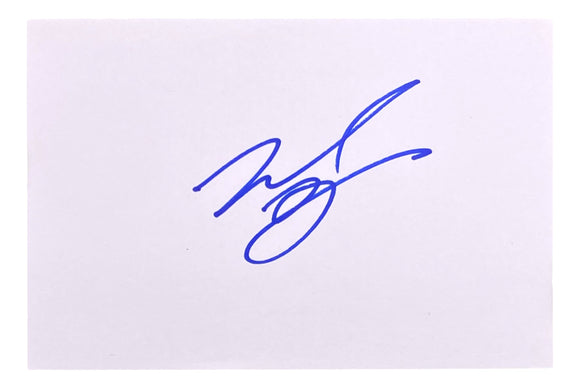 Leonardo DiCaprio Signed 3x5 Index Card JSA Sports Integrity
