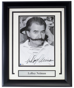 LeRoy Neiman Signed Framed 8x10  Photo BAS