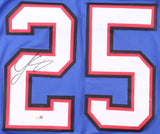 LeSean McCoy Buffalo Signed Blue Football Jersey JSA QR Hologram