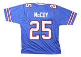 LeSean McCoy Buffalo Signed Blue Football Jersey JSA QR Hologram