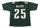 LeSean McCoy Philadelphia Signed Green Football Jersey JSA QR Hologram