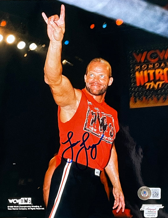Lex Luger Signed 8x10 WCW Photo Beckett