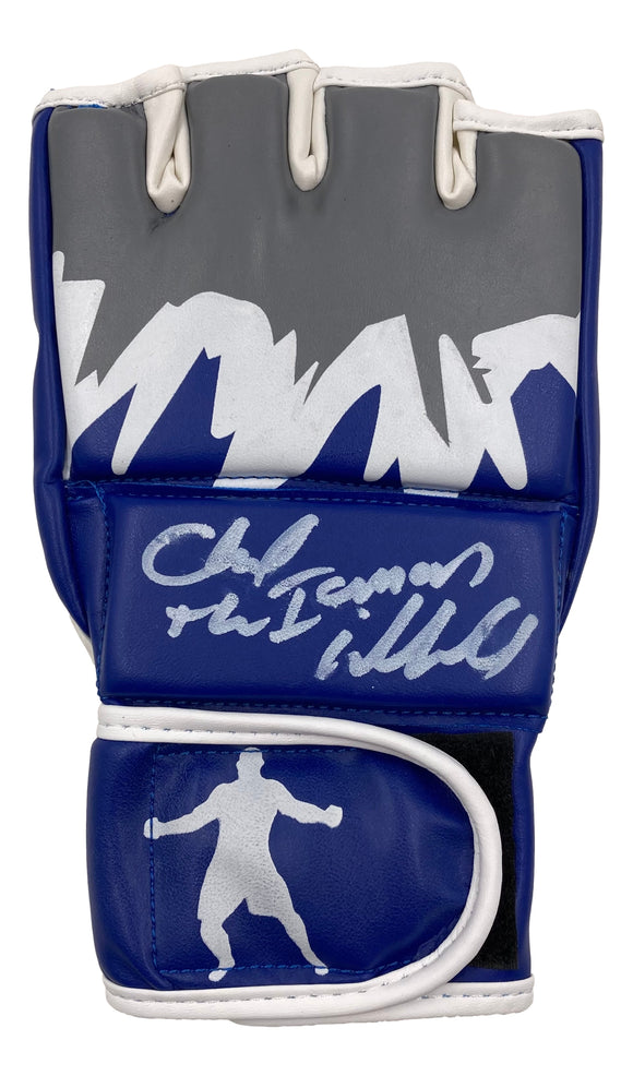 Chuck Liddell Signed UFC Iceman Fight Glove The Iceman Inscribed PSA