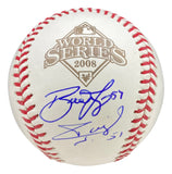 Brad Lidge Carlos Ruiz Signed Phillies 2008 World Series Baseball JSA ITP Sports Integrity