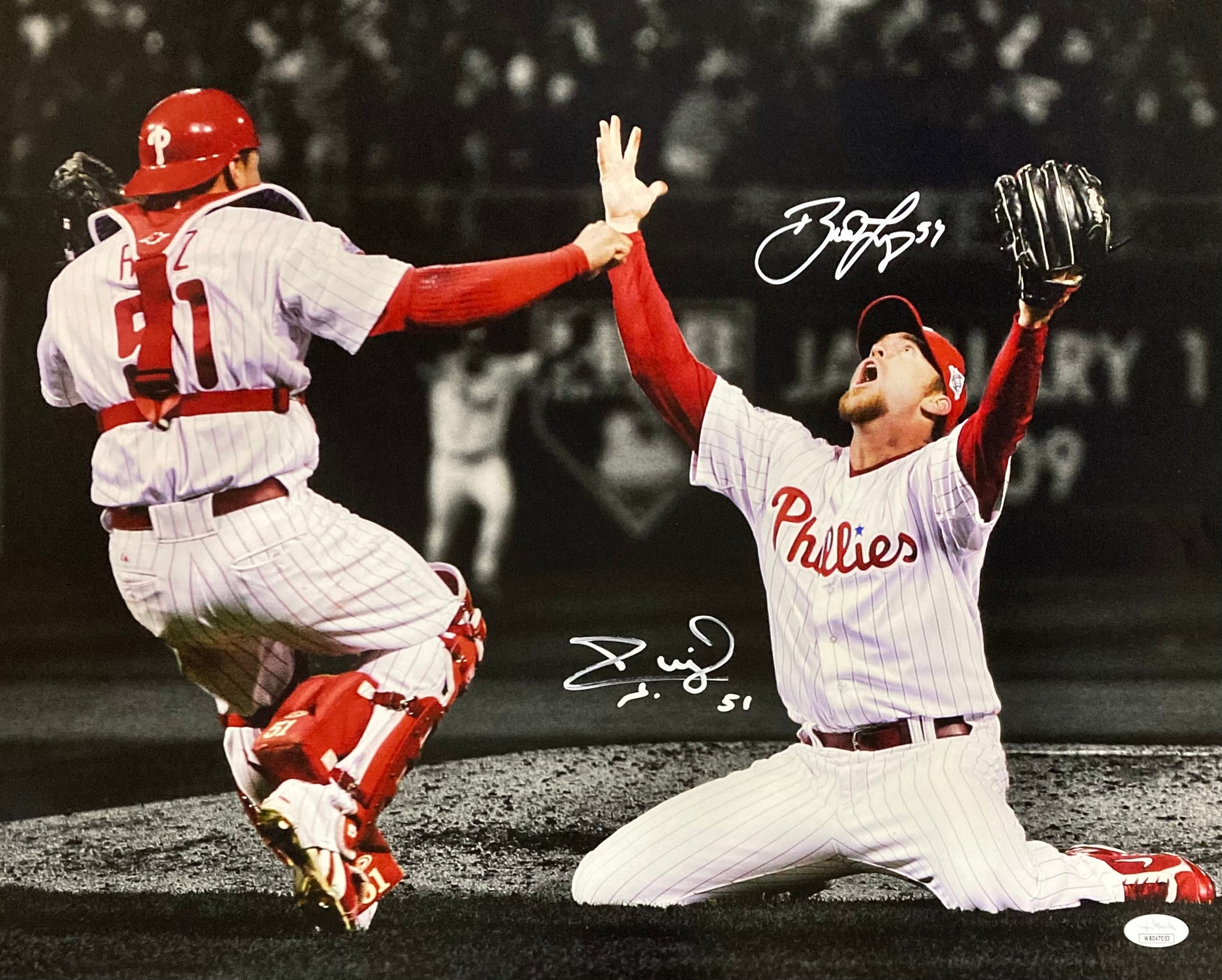 Brad Lidge Carlos Ruiz Signed 16x20 Philadelphia Phillies 2008 WS Phot –  Sports Integrity