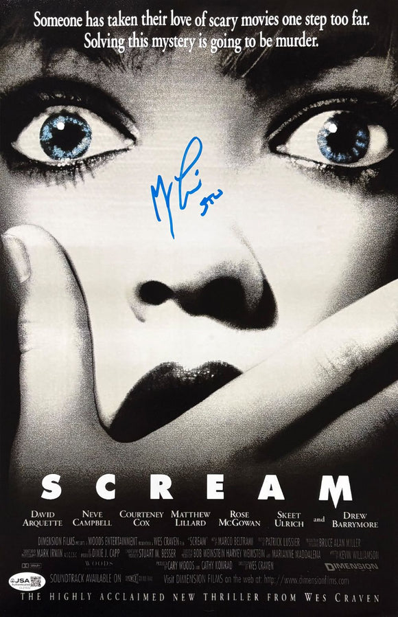 Matthew Lillard Signed 11x17 Scream Photo Stu Inscribed JSA QR – Sports ...