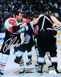 Eric Lindros Signed Philadelphia Flyers 8x10 Fight Photo JSA ITP Sports Integrity