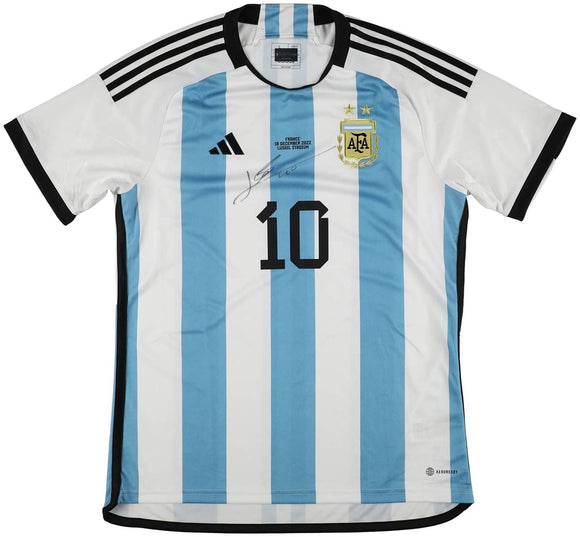 Lionel Messi Signed Argentina Adidas Soccer Jersey ICONS LOA