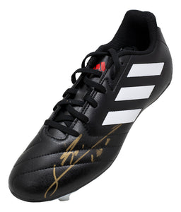 Lionel Messi Signed Left Black Adidas Soccer Cleat Size 7 BAS LOA