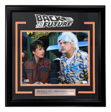 Michael J Fox & Lloyd Signed Framed 11x14 Back to the Future Photo 3 JSA+BAS