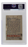 Lou Boudreau Signed 1951 Bowman Boston Red Sox Baseball Card #62 PSA/DNA Sports Integrity