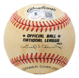 Lou Brock Signed Chicago Cubs National League Baseball BAS BC43031 Sports Integrity