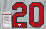 Lou Brock St. Louis Signed Gray Baseball Jersey JSA