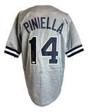 Lou Piniella New York Signed Gray Baseball Jersey Sweet Inscribed JSA Hologram