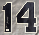 Lou Piniella New York Signed Gray Baseball Jersey Sweet Inscribed JSA Hologram