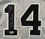 Lou Piniella New York Signed Gray Baseball Jersey 77-78 WSC Inscribed BAS