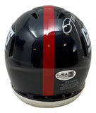 Lawrence Taylor Signed New York Giants Throwback Mini Helmet JSA QR w/ Case