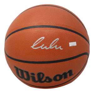 Luka Doncic Dallas Mavericks Signed Wilson Basketball Panini Authentic