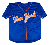 Luis Robert New York Signed Blue Baseball Jersey BAS