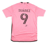 Luis Suarez Signed Inter Miami FC Pink Adidas Soccer Jersey BAS