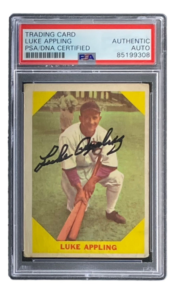Luke Appling Signed 1960 Fleer #27 Chicago White Sox Trading Card PSA/DNA