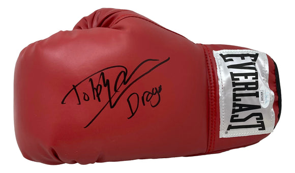 Dolph Lundgren Signed Left Everlast Boxing Glove Drago Inscribed JSA ITP Sports Integrity