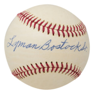 Lyman Bostock Sr. Signed Baseball BAS AA21607