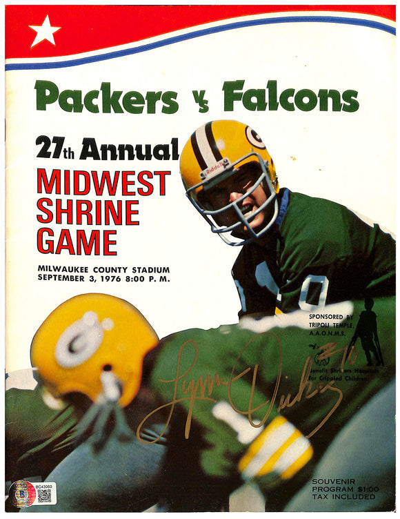 Lynn Dickey Packers Signed September 3rd 1976 Football Game Program BAS Sports Integrity