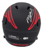 Mac Jones Signed New England Patriots FS Eclipse Replica Speed Helmet BAS