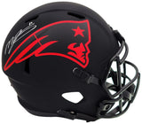 Mac Jones Signed New England Patriots FS Eclipse Replica Speed Helmet BAS