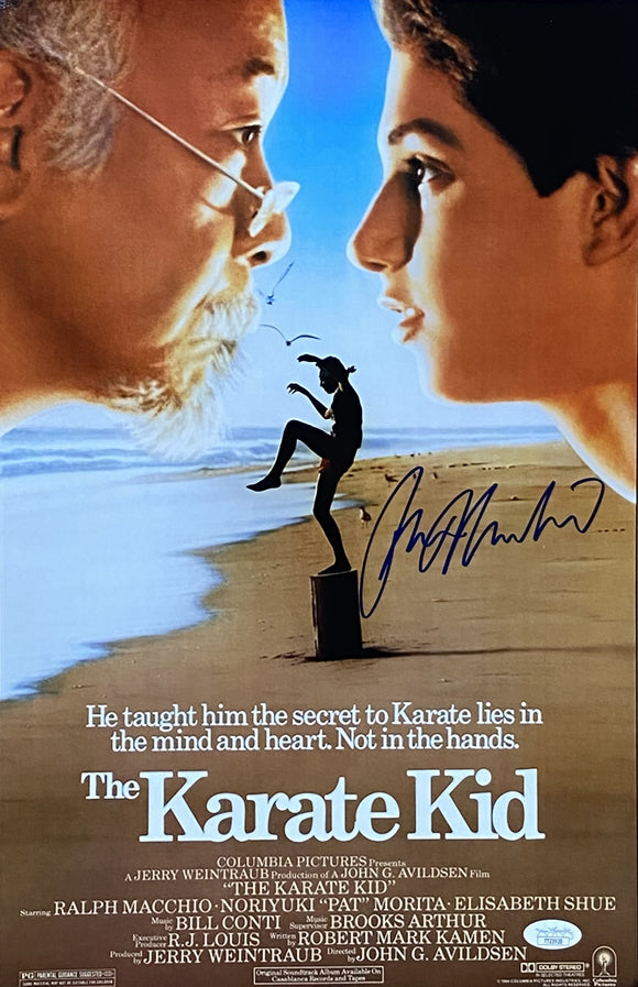 Ralph Macchio Signed 11x17 The Karate Kid poster Photo 2 JSA Sports Integrity