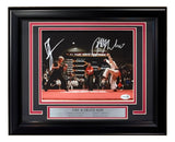 Ralph Macchio William Zabka Signed Framed 8x10 Karate Kid Face Off Photo JSA