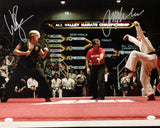 Ralph Macchio William Zabka Silver Signed 16x20 Karate Kid Photo JSA