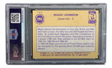 Magic Johnson Signed LA Lakers 1986 Star #7 Trading Card PSA/DNA Gem MT 10 Sports Integrity