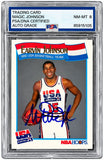 Magic Johnson Signed 1991 Hoops #578 Lakers Card PSA/DNA NM-MT 8