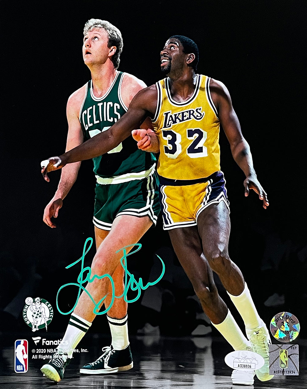 Larry Bird v. Magic Johnson 8 x 10 Framed Basketball Photo
