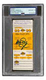 Magic Johnson Signed Lakers 1989/90 Playoff Ticket PSA/DNA Auto Gem MT 10
