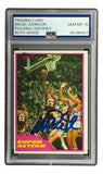 Magic Johnson Signed On Card 1981 Topps #109 Lakers Trading Card PSA Auto 10