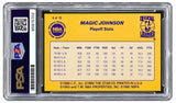 Magic Johnson Signed On Card 1986 Star #4 Lakers Trading Card PSA/DNA Gem MT 10