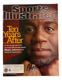 Magic Johnson Lakers Signed Sports Illustrated Magazine Aug 20 2001 BAS