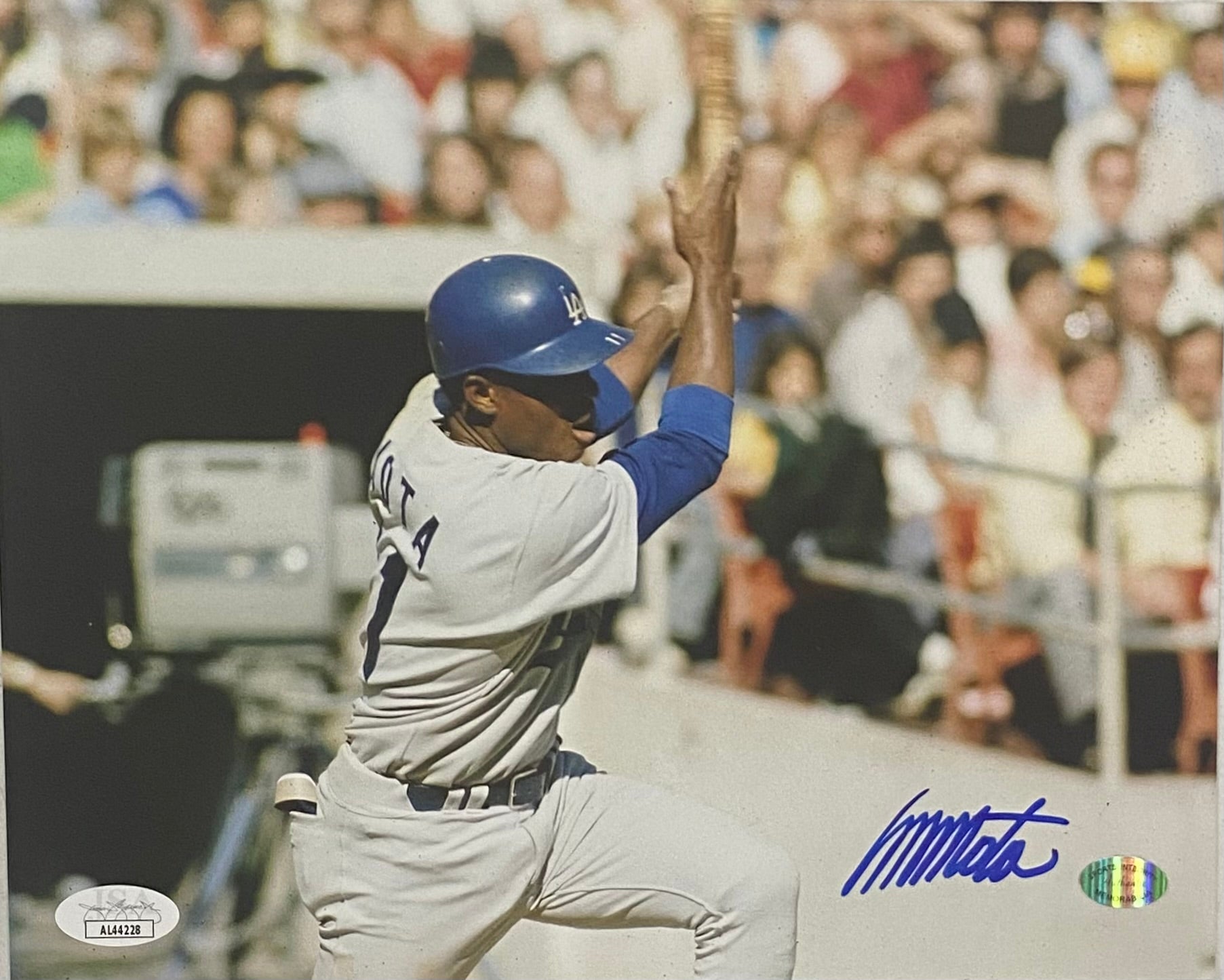 Manny Mota Signed 8x10 Los Angeles Dodgers Photo JSA AL44228