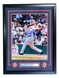 Manny Ramirez Signed Framed 16x20 Boston Red Sox Photo God Ble$$ Inscr –  Sports Integrity