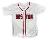 Manny Ramirez Boston Signed White Baseball Jersey Reverse The Curse BAS